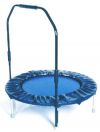 Folding Blue Hard-Bounce rebounder w/Stabilizing Bar
